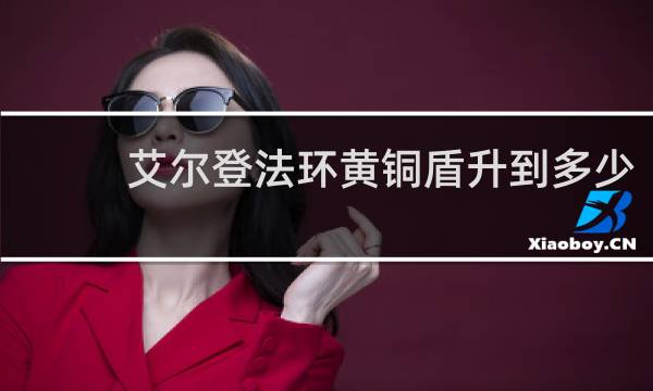 艾尔登法环黄铜盾升到多少
