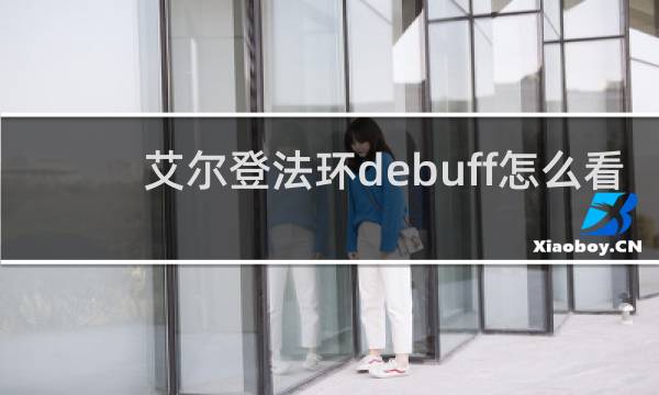 艾尔登法环debuff怎么看
