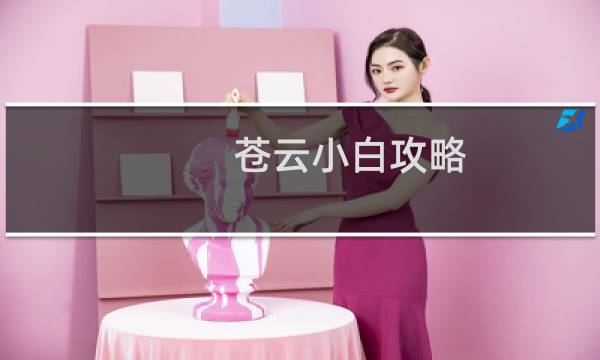 苍云小白攻略
