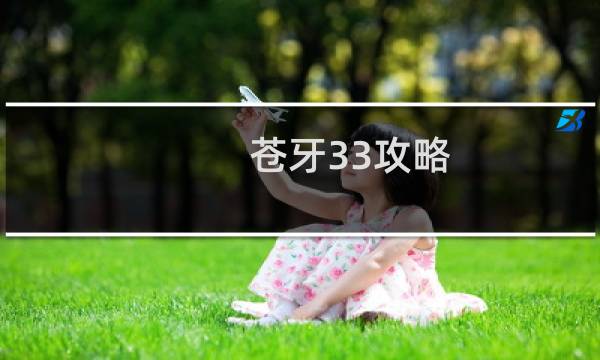 苍牙33攻略