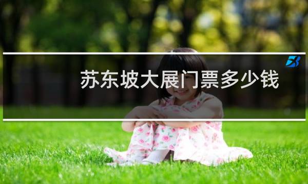 苏东坡大展门票多少钱