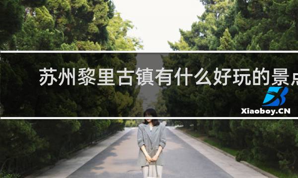 苏州黎里古镇有什么好玩的景点