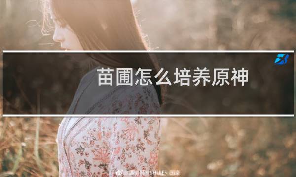 苗圃怎么培养原神