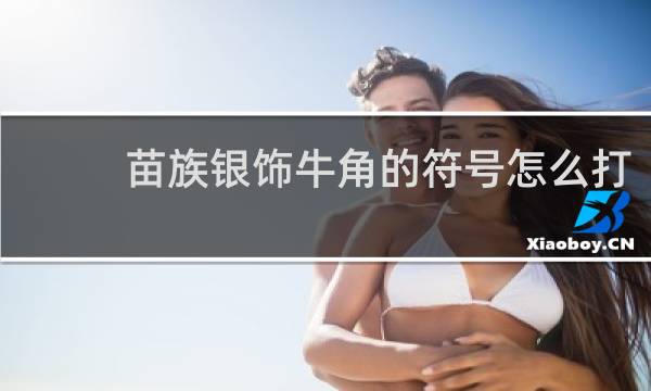 苗族银饰牛角的符号怎么打