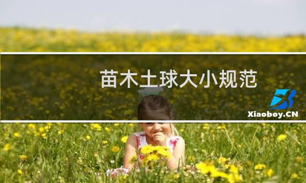 苗木土球大小规范