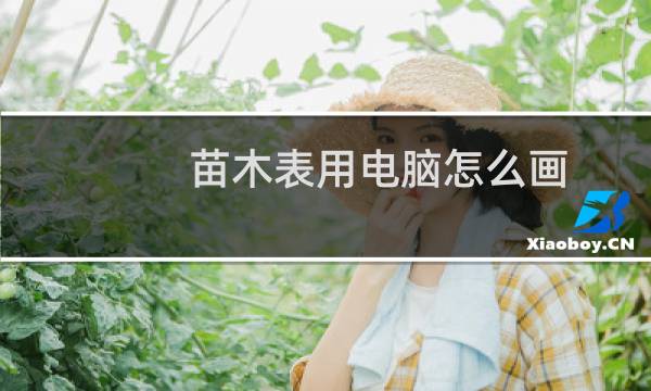 苗木表用电脑怎么画