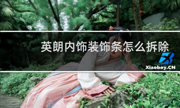 英朗内饰装饰条怎么拆除