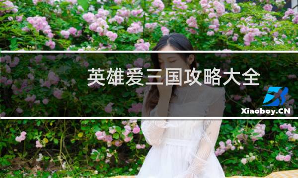 英雄爱三国攻略大全