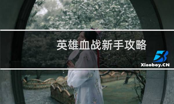 英雄血战新手攻略