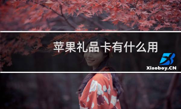 苹果礼品卡有什么用
