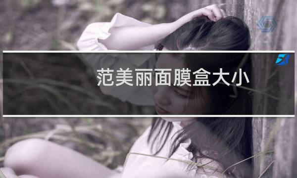 范美丽面膜盒大小