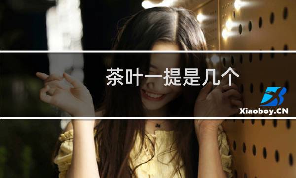 茶叶一提是几个