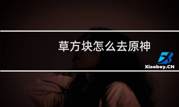 草方块怎么去原神