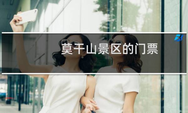 莫干山景区的门票
