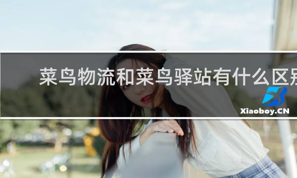 菜鸟物流和菜鸟驿站有什么区别