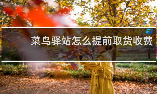 菜鸟驿站怎么提前取货收费