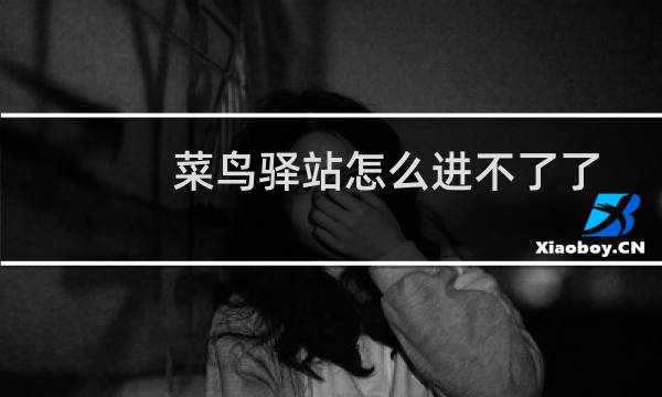 菜鸟驿站怎么进不了了