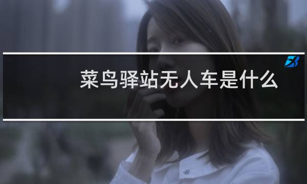 菜鸟驿站无人车是什么