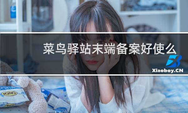 菜鸟驿站末端备案好使么
