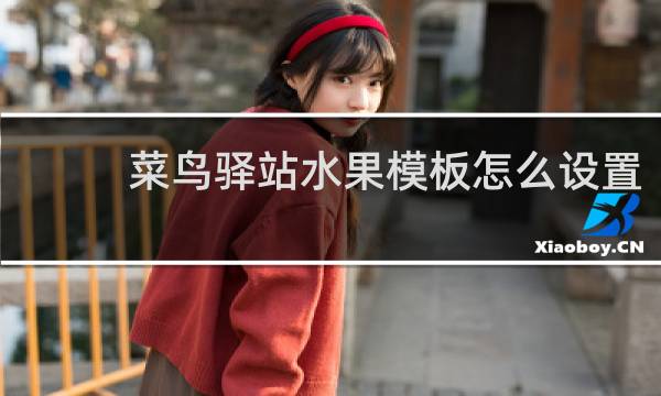菜鸟驿站水果模板怎么设置