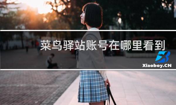 菜鸟驿站账号在哪里看到