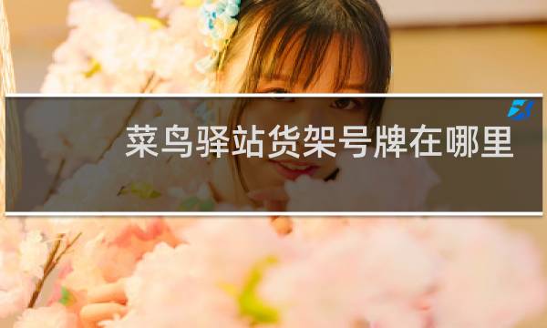 菜鸟驿站货架号牌在哪里