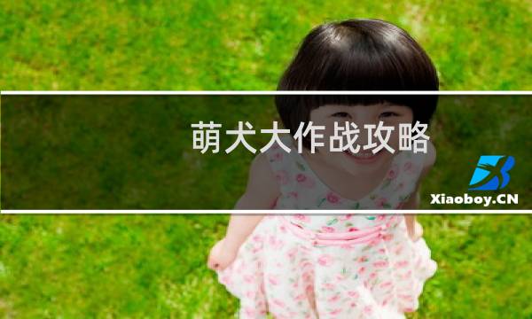 萌犬大作战攻略