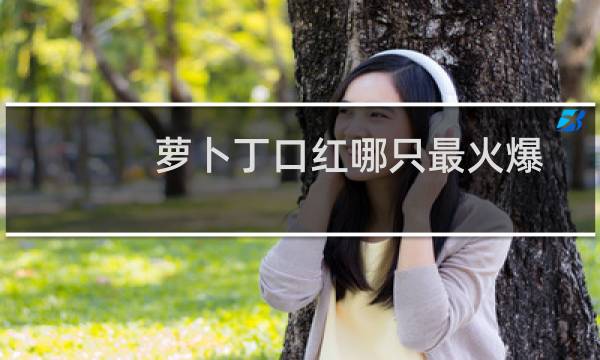 萝卜丁口红哪只最火爆