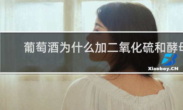 葡萄酒为什么加二氧化硫和酵母