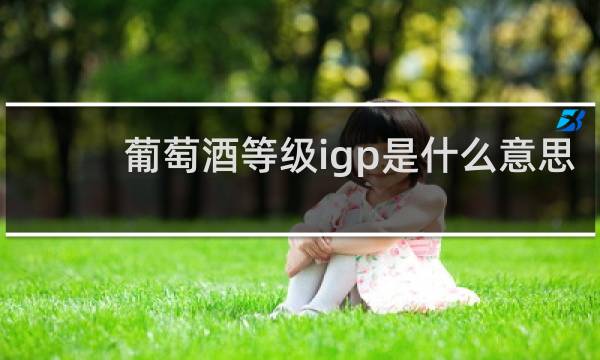 葡萄酒等级igp是什么意思