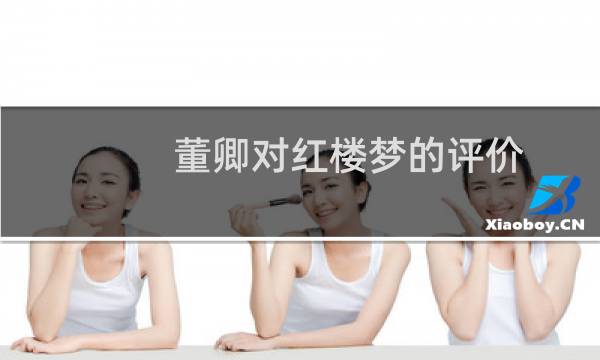 董卿对红楼梦的评价