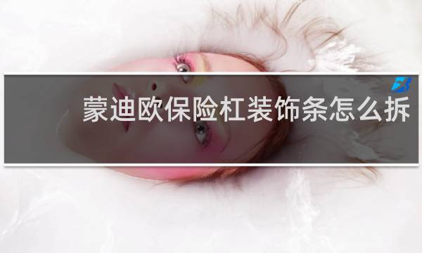 蒙迪欧保险杠装饰条怎么拆