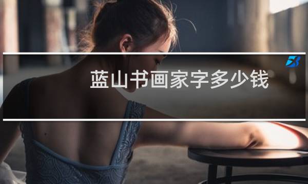 蓝山书画家字多少钱