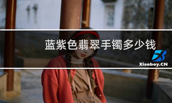 蓝紫色翡翠手镯多少钱