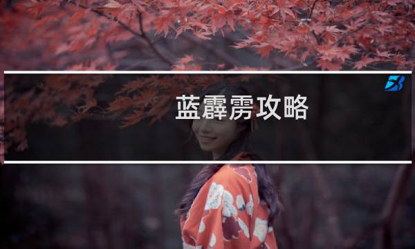 蓝霹雳攻略