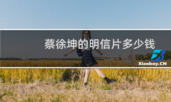 蔡徐坤的明信片多少钱