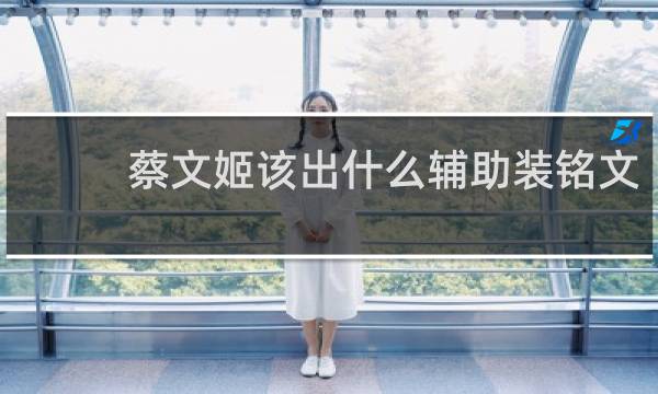 蔡文姬该出什么辅助装铭文