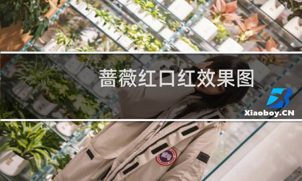 蔷薇红口红效果图
