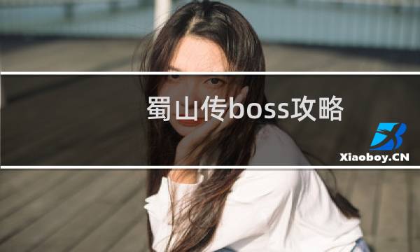 蜀山传boss攻略