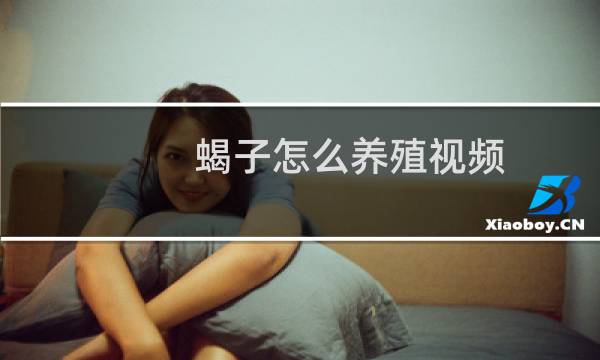 蝎子怎么养殖视频