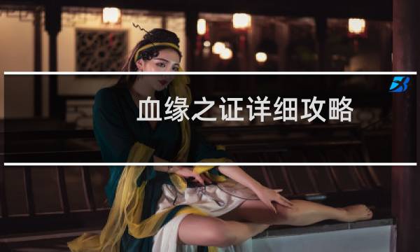 血缘之证详细攻略