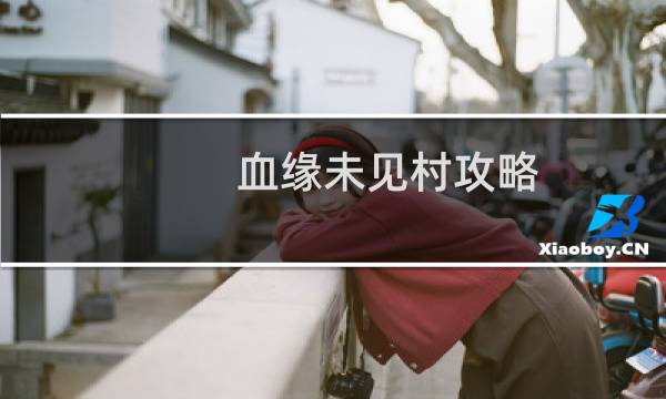 血缘未见村攻略
