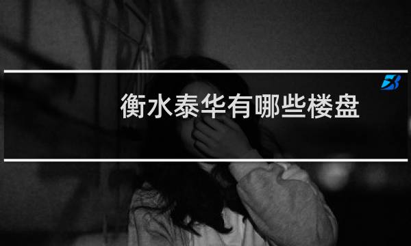 衡水泰华有哪些楼盘
