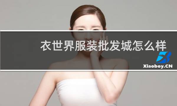 衣世界服装批发城怎么样