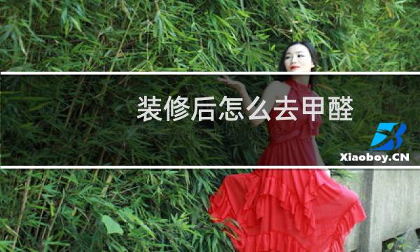 装修后怎么去甲醛