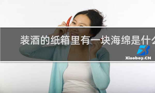 装酒的纸箱里有一块海绵是什么