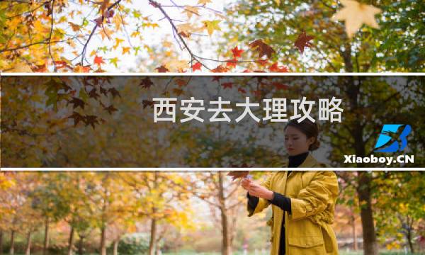 西安去大理攻略