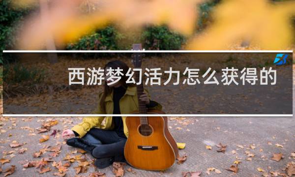 西游梦幻活力怎么获得的