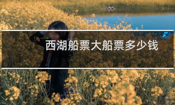西湖船票大船票多少钱