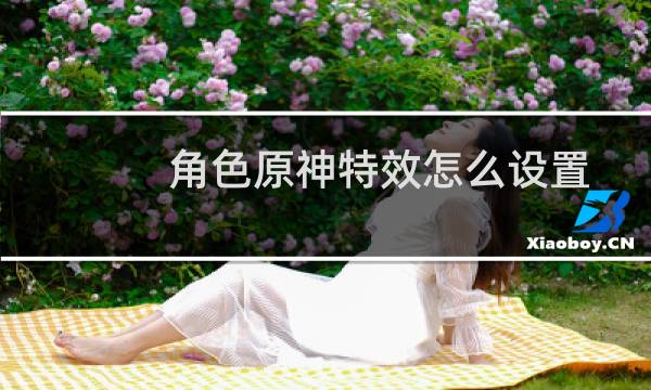 角色原神特效怎么设置
